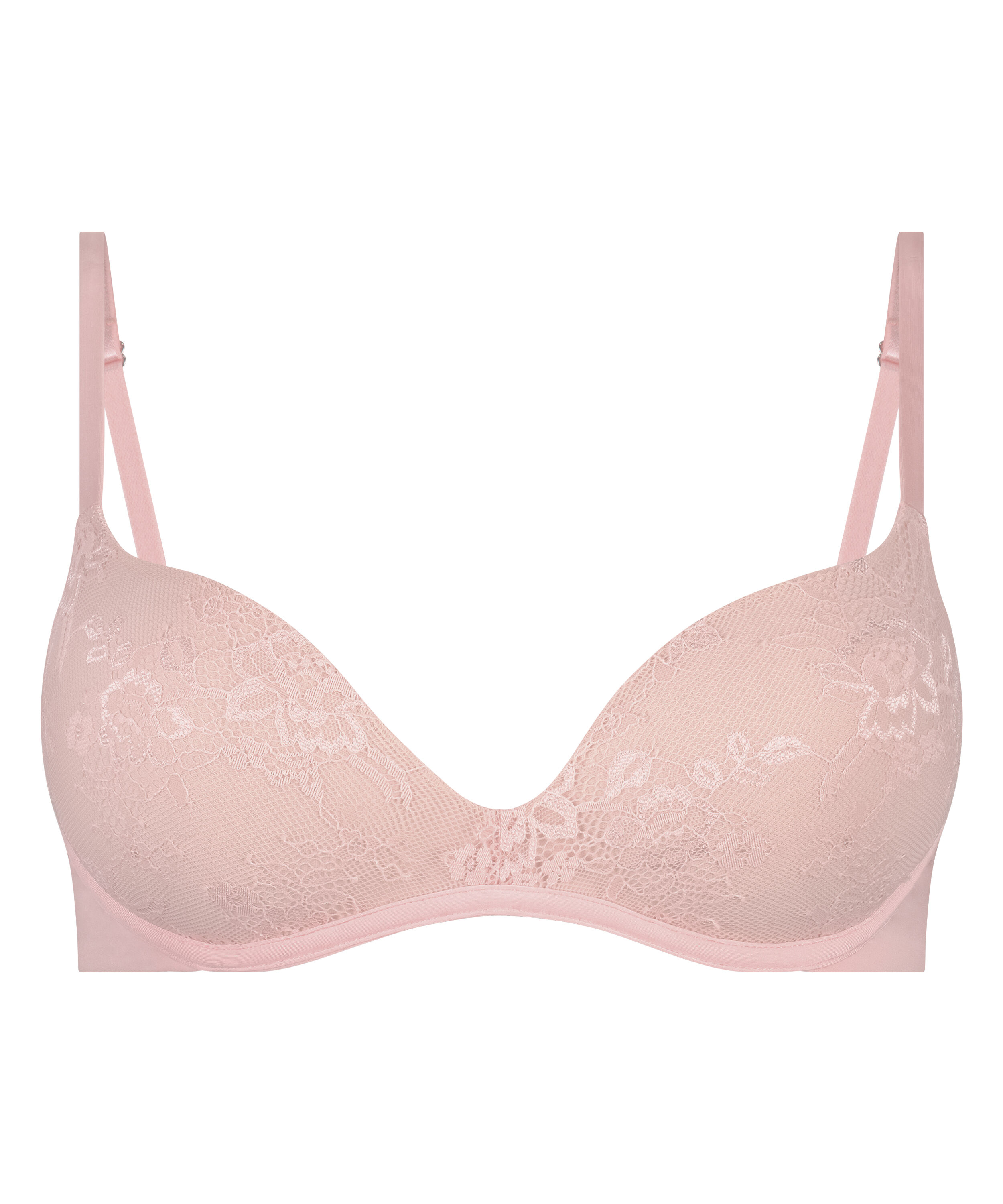 Vadderad beh&aring; utan bygel Lea Lace, Rosa