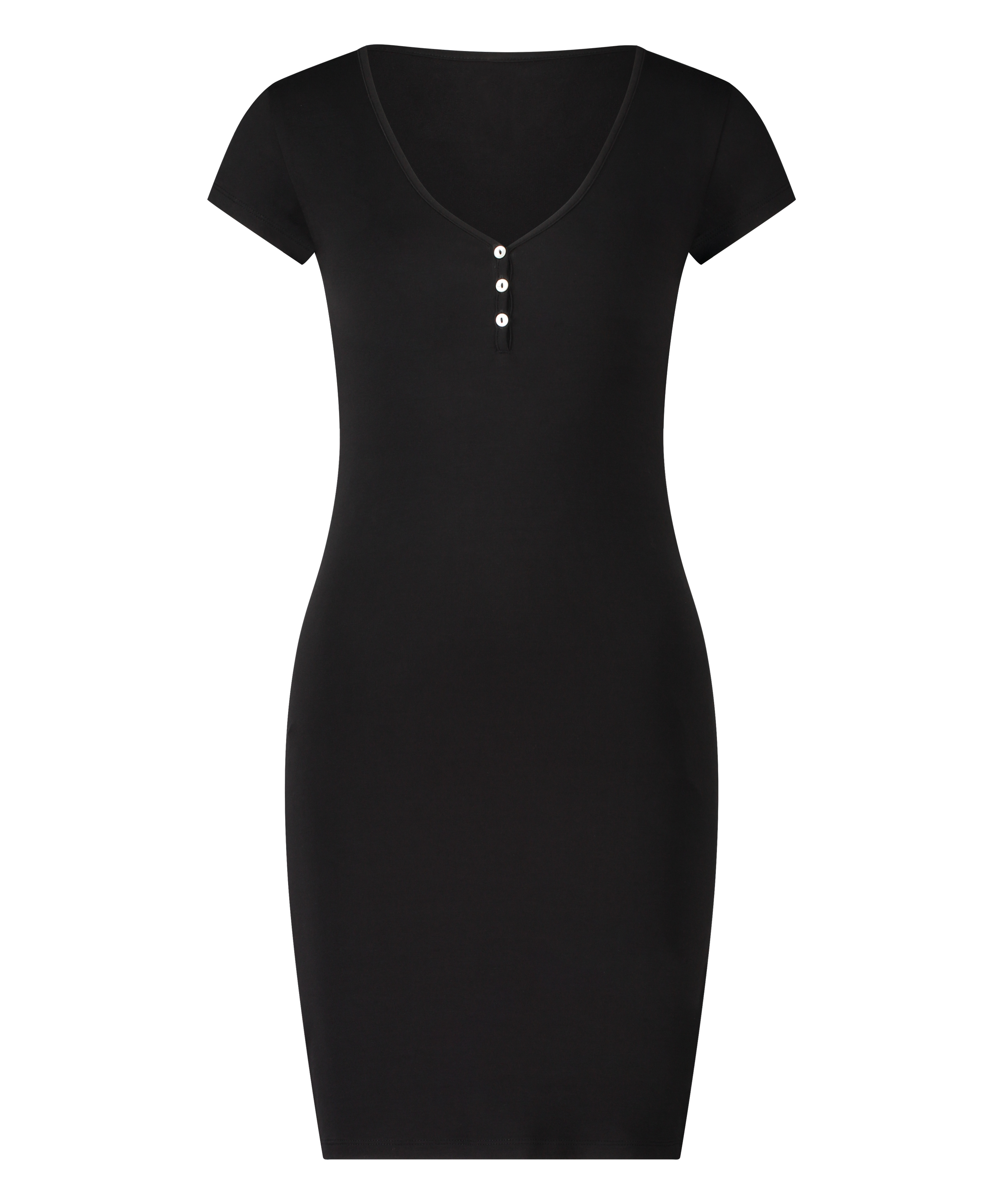 Nattlinne Henley, Svart, main