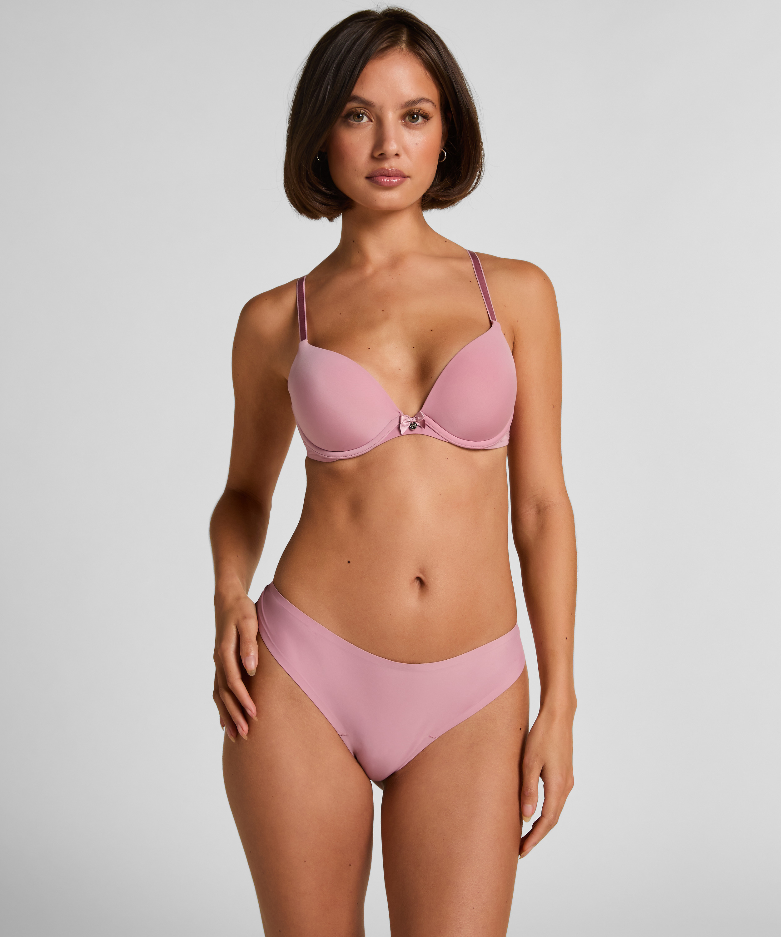 Stringtrosa Invisible Lace Back, Rosa, main