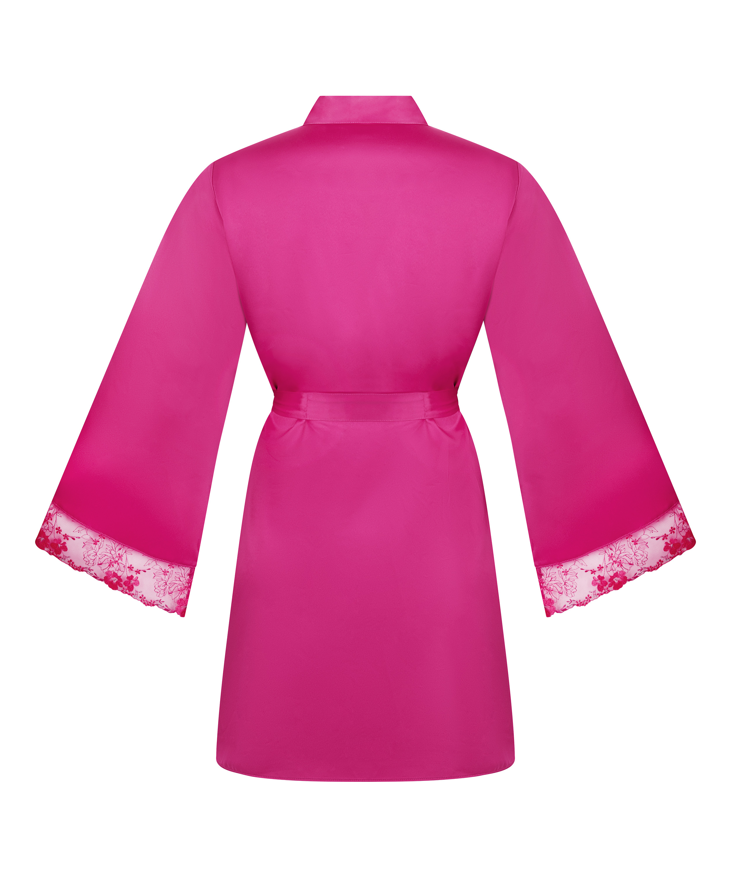 Peonie kimono i satin, Rosa, main