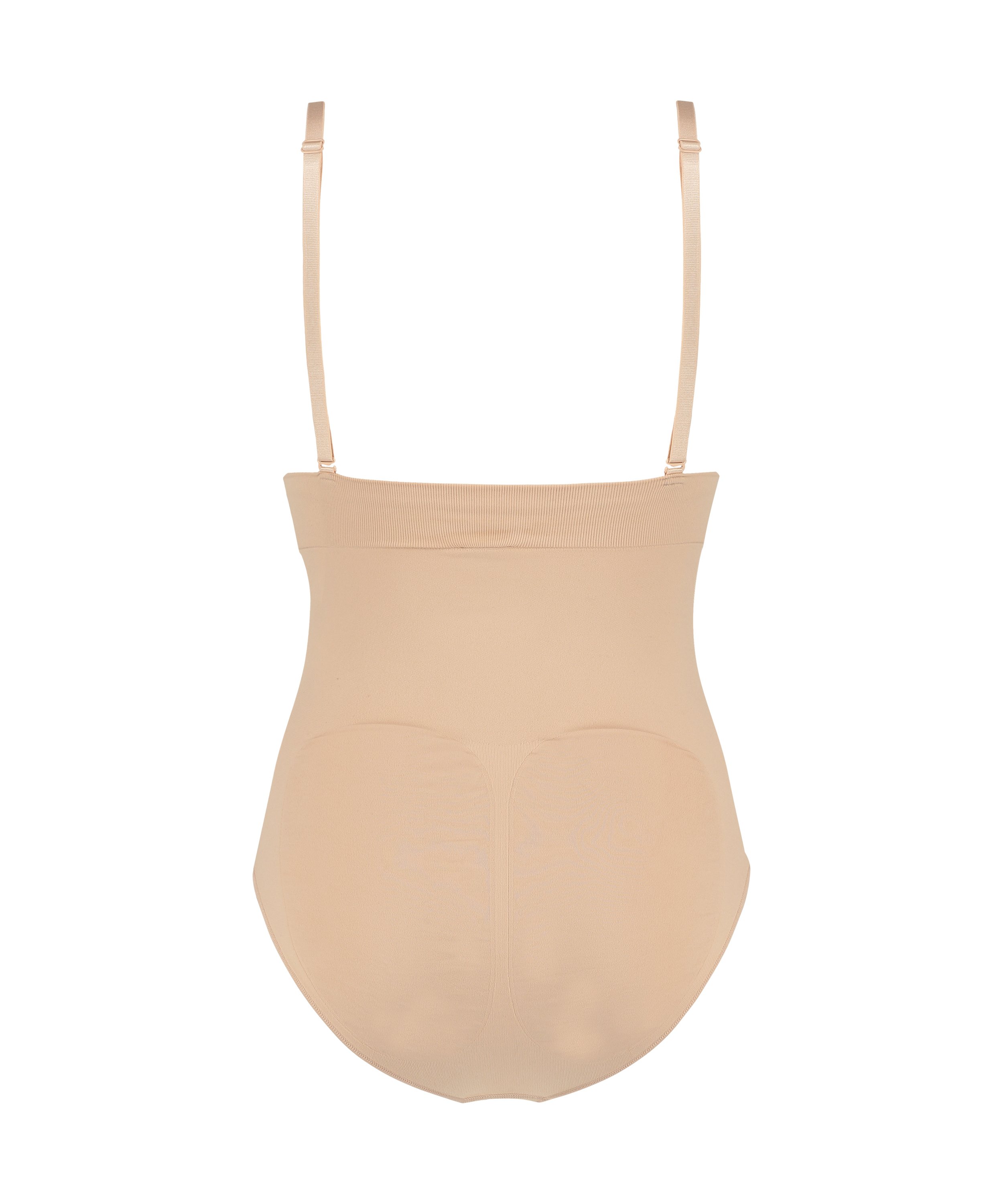 Sömlös förbättrande byxor med hög midja, Beige, main