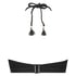 Croptoppbikini med bygel Borneo Mesh, Svart