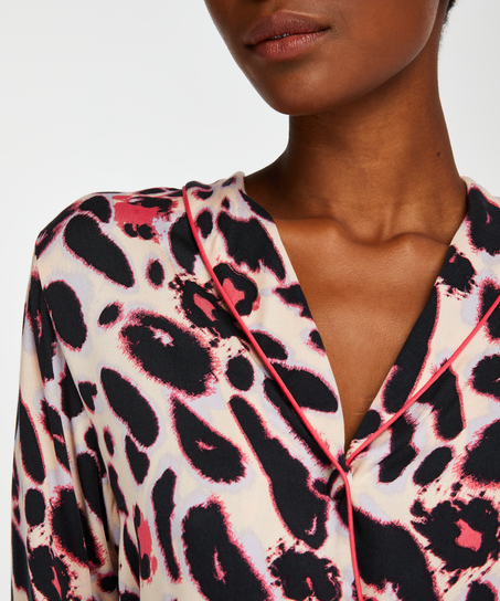 Duckie pyjamasjacka l&aring;ng&auml;rmad, Rosa