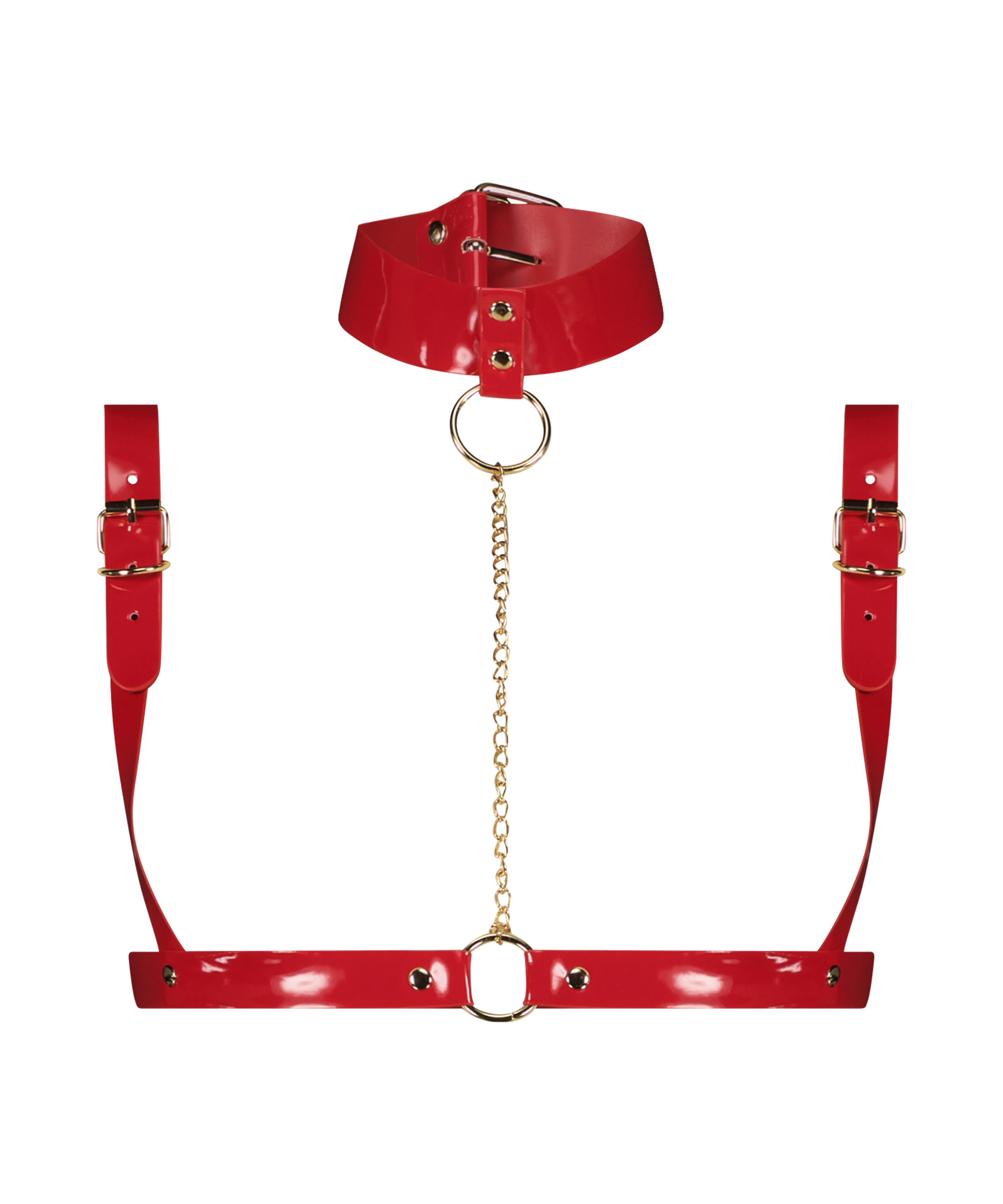 Harness-choker från vår Private-kollektion, Röd, main