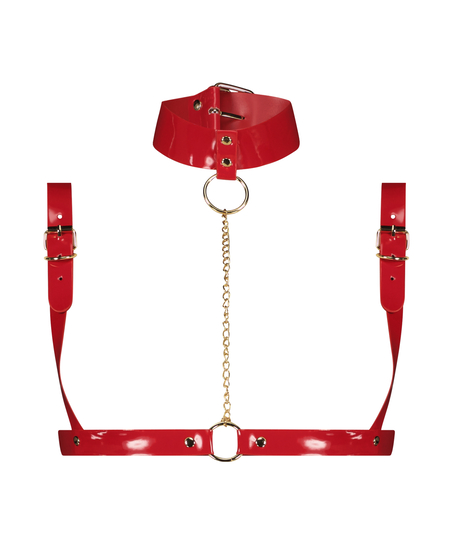 Harness-choker från vår Private-kollektion, Röd