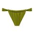 Palm högt skuren bikini-underdel, grön