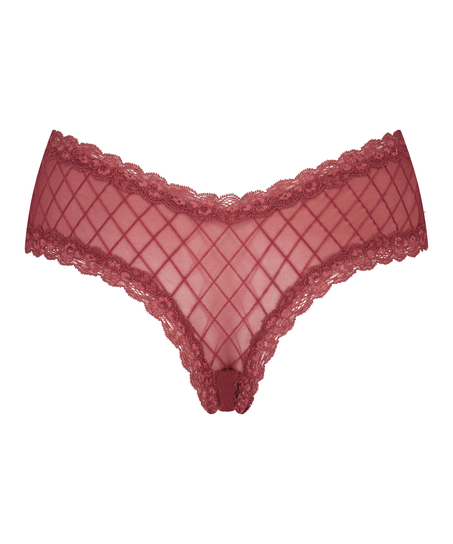 Brazilian-trosa V-shape mesh, röd