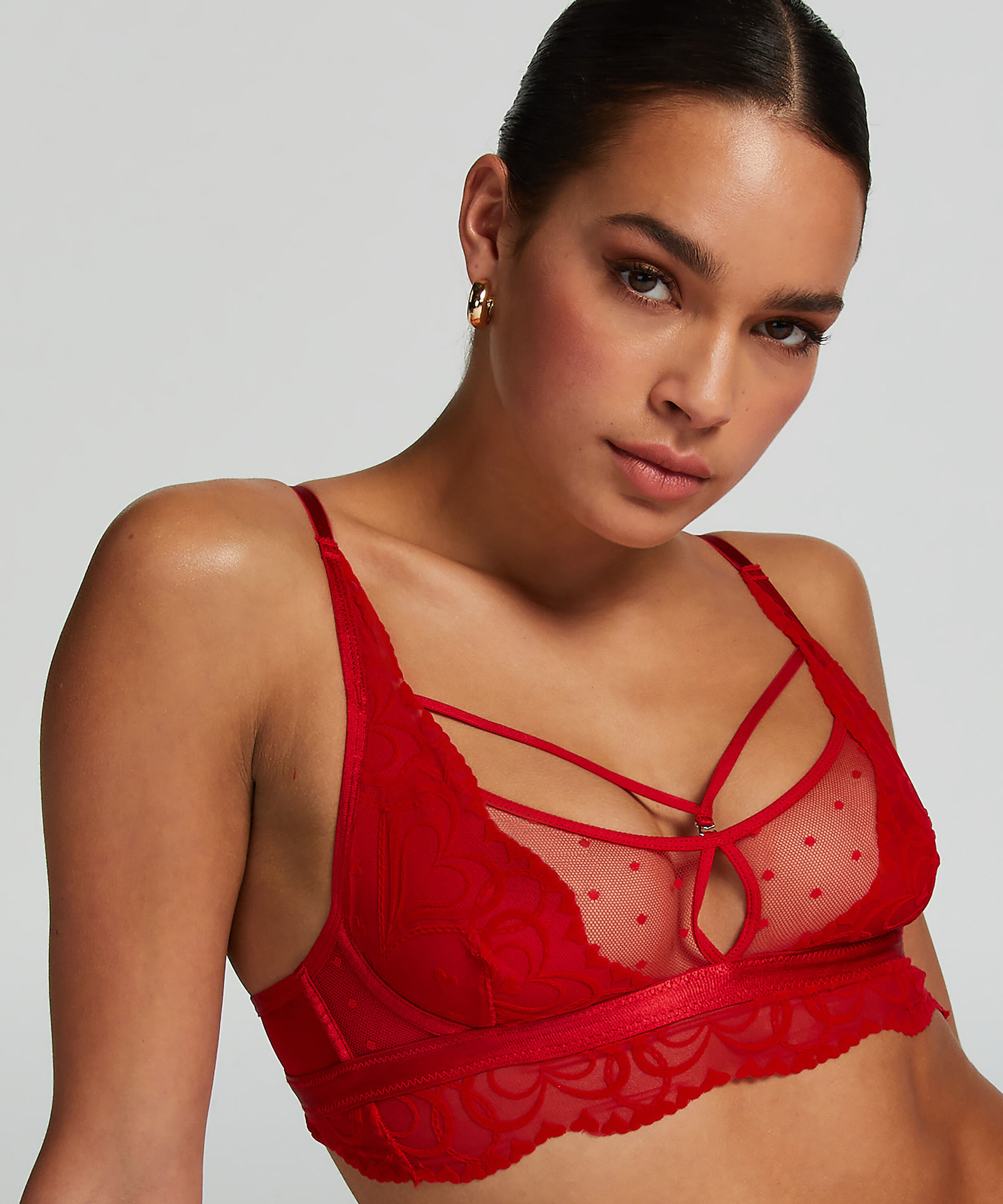Bralette Pippa, Röd
