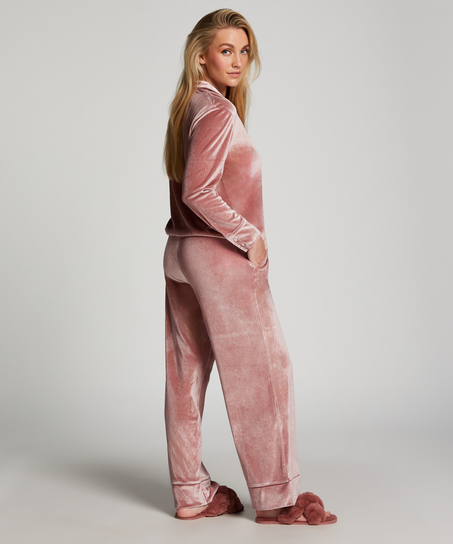 Joggingbyxor Velour, Lila