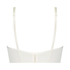 Vadderad longline-bh med bygel Catrin, Vit