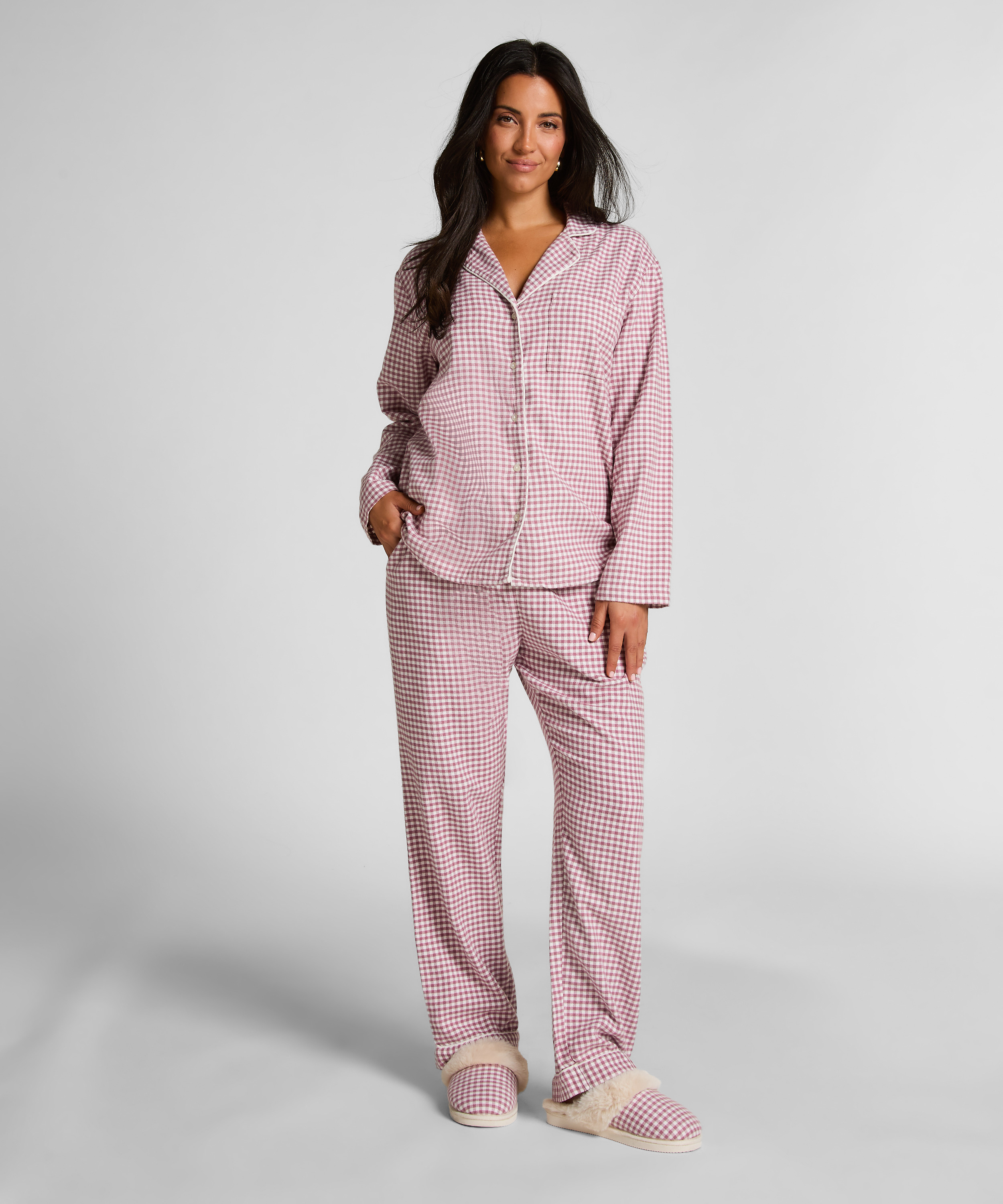 Pyjamastopp Flanel Essentials, Lila, main