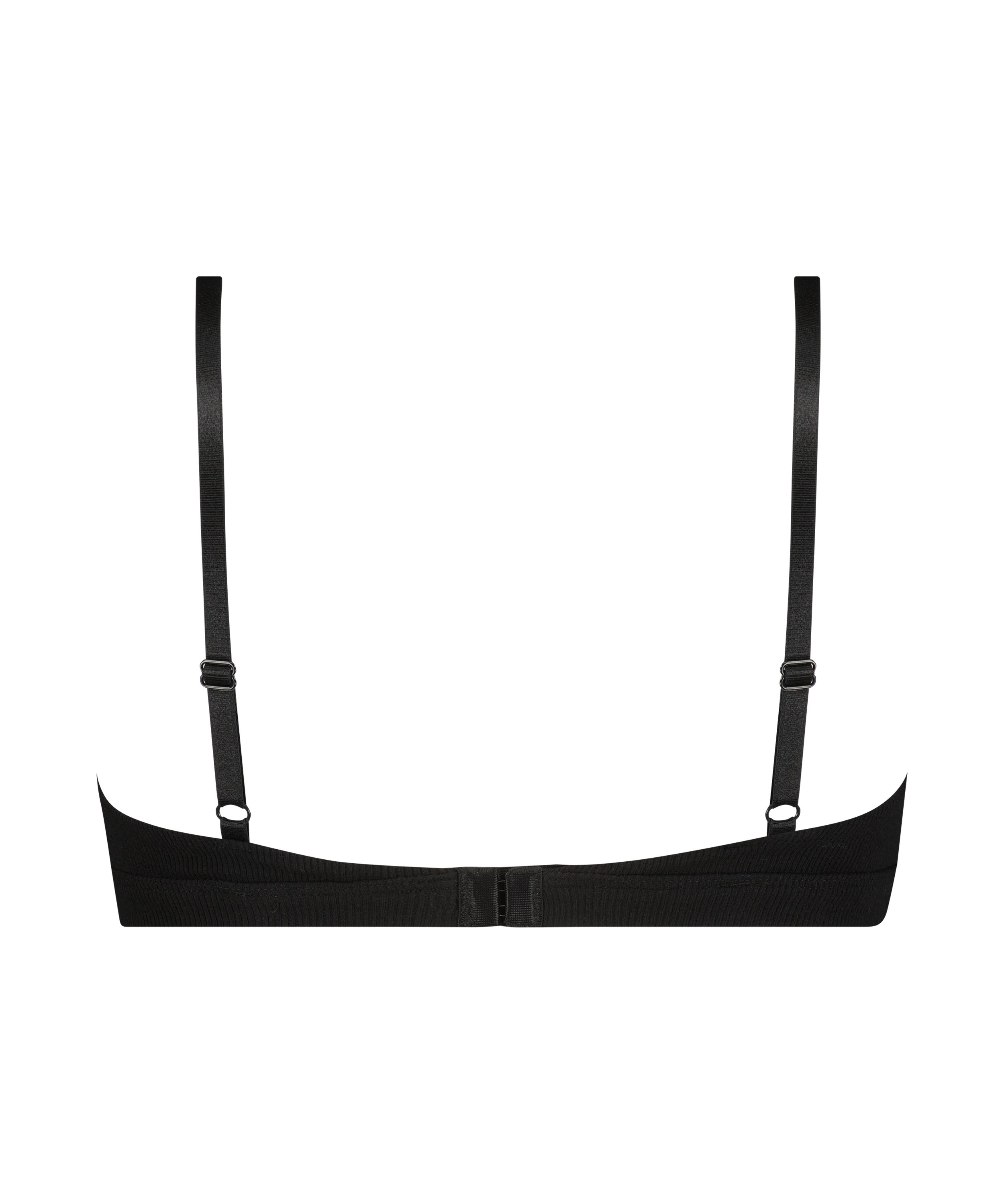 Bralette Rib Baddie, Svart, main