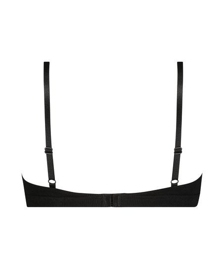 Bralette Rib Baddie, Svart