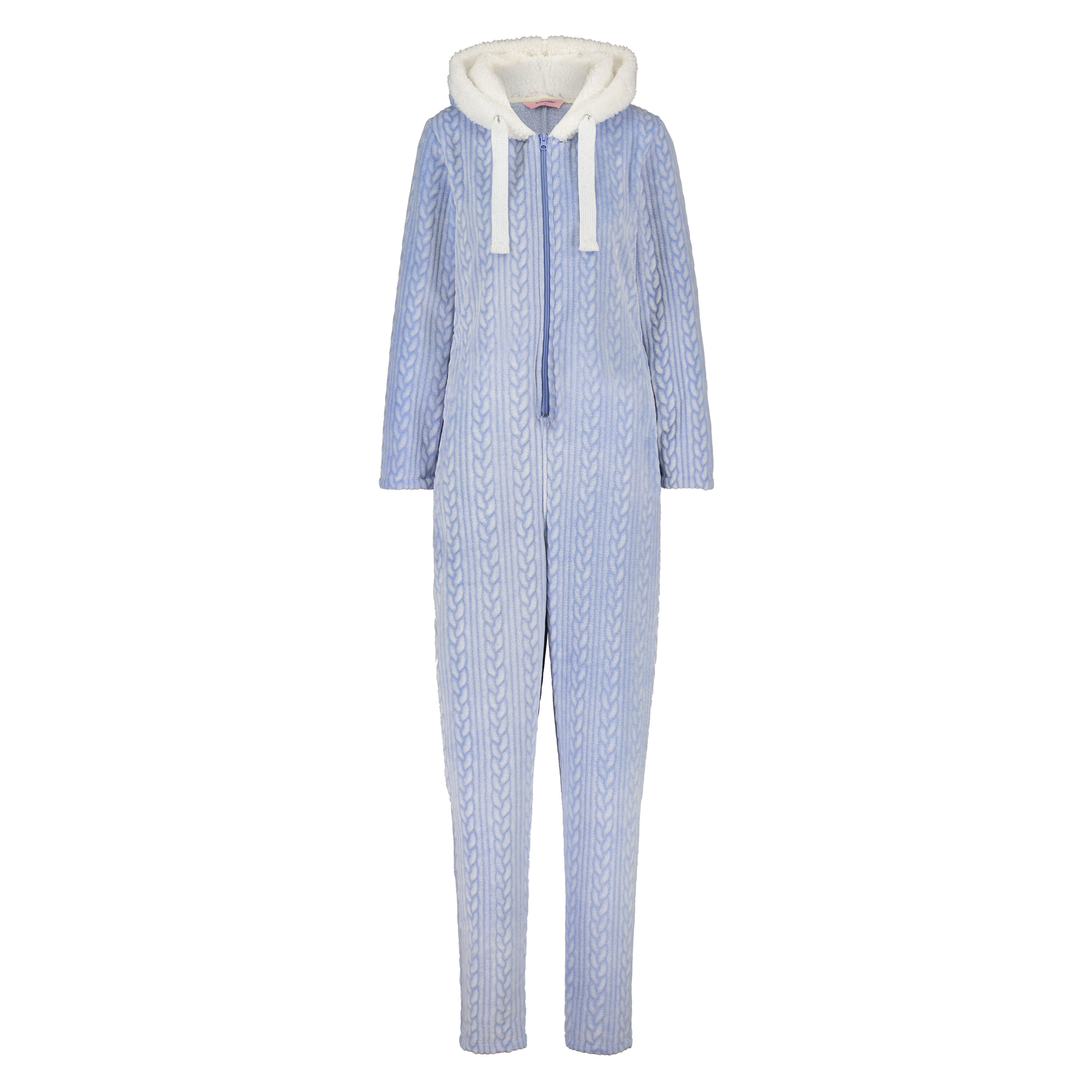 Fleece-onesie, bl&aring;