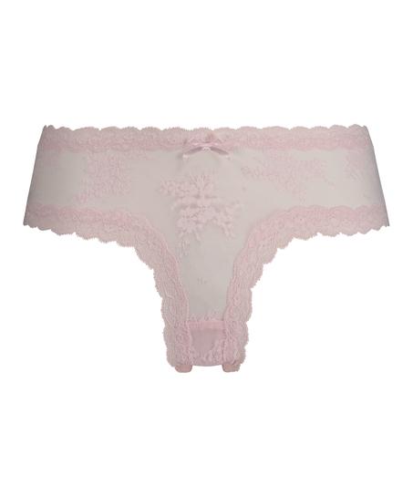 Brazilian-trosa V-shape Floral Mesh, Rosa