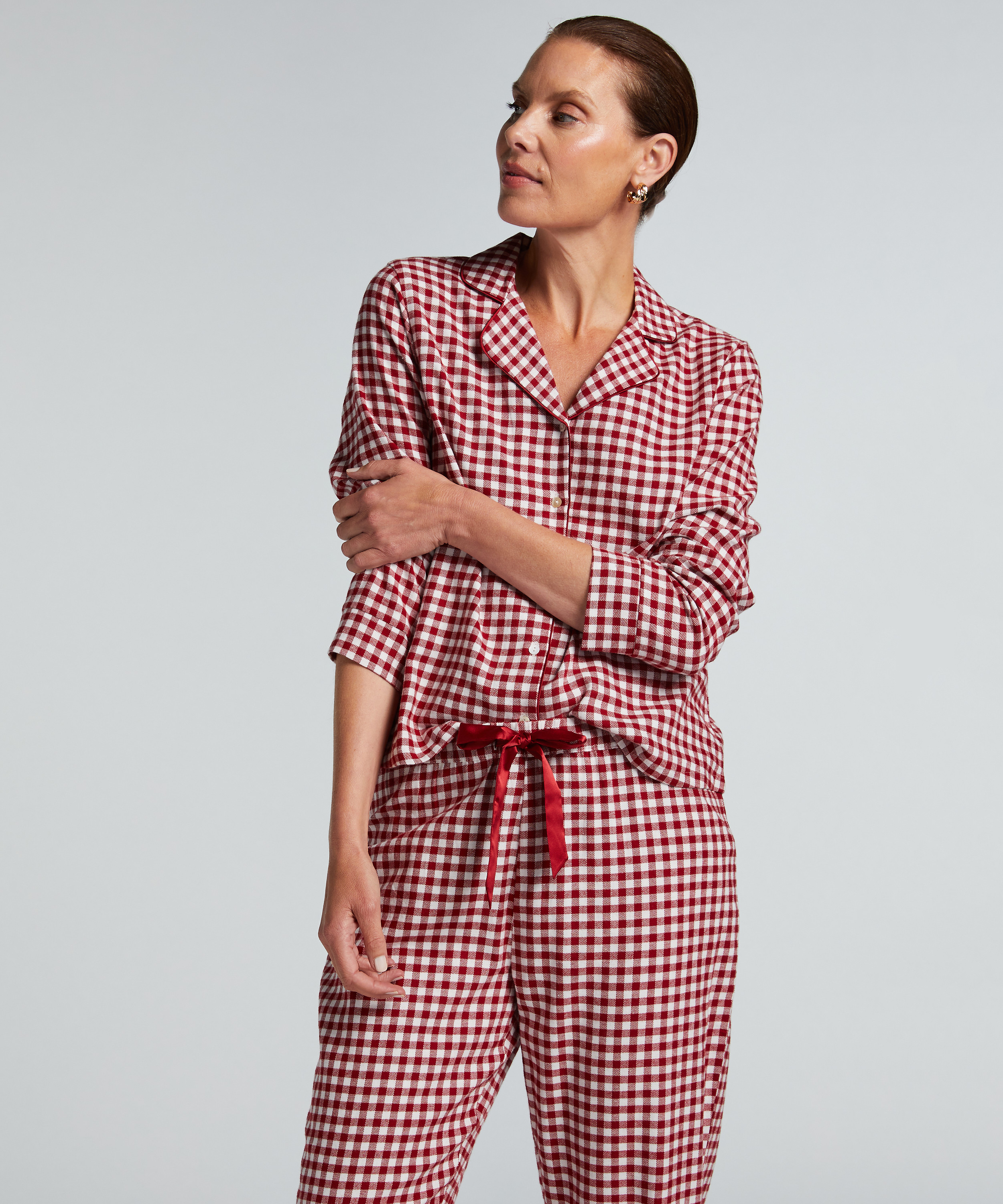 Pyjamasset Flannel, Röd, main
