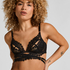 Anna open bralette, Svart