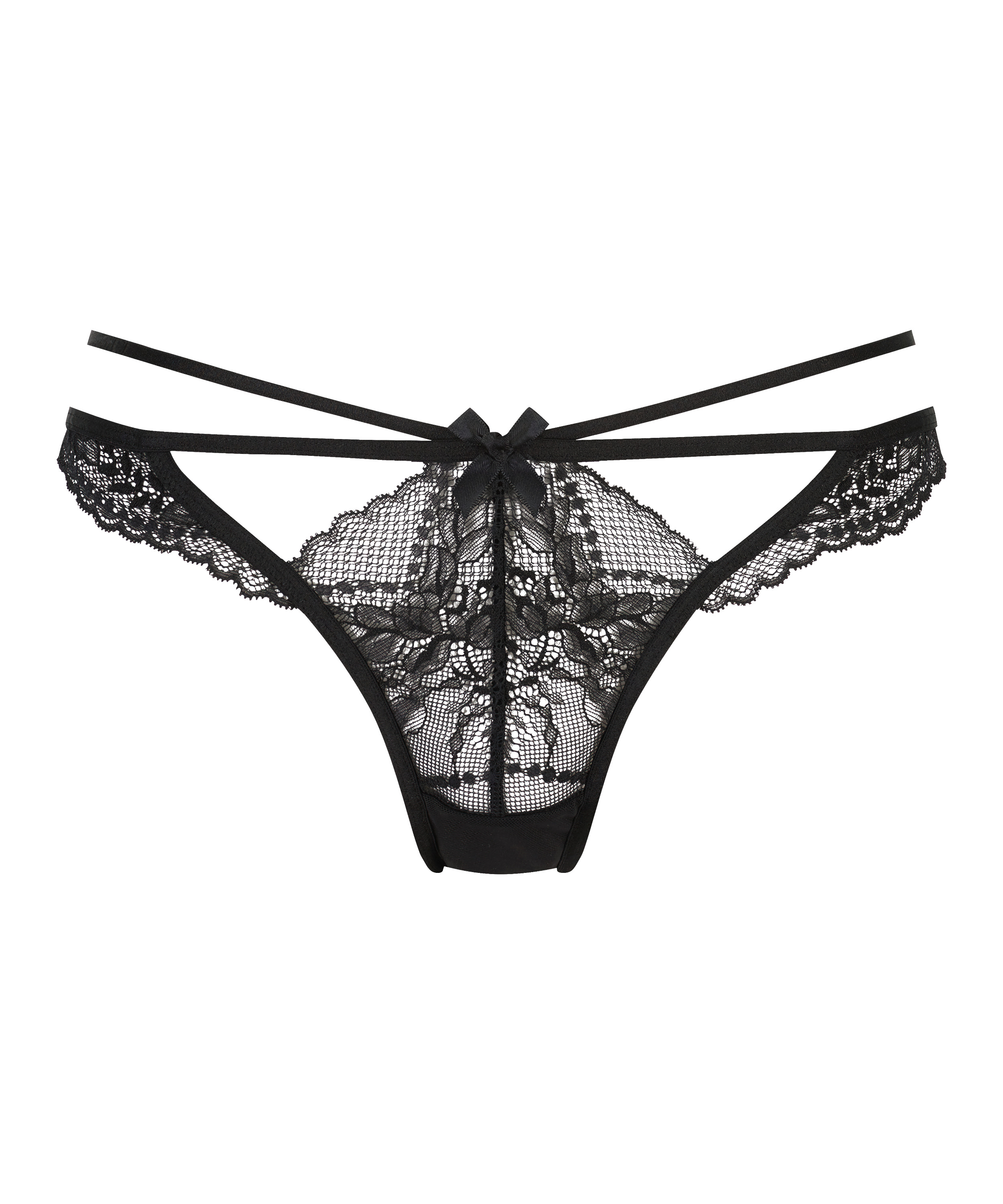 Lauren stringtrosa, Svart, main