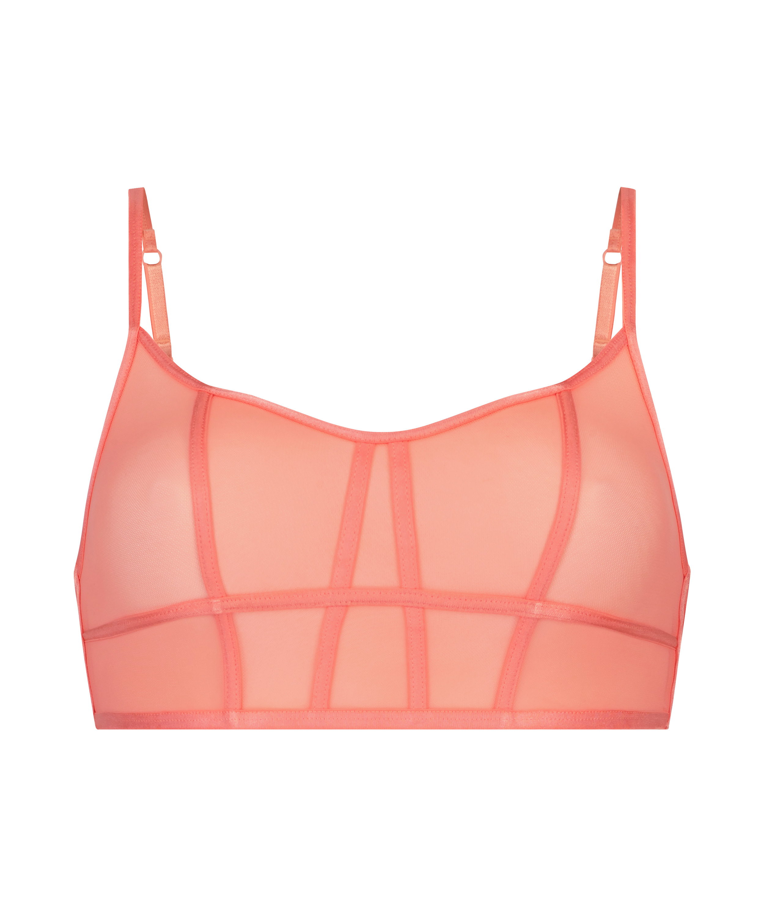 Sexig lonline-bralette i n&auml;t, Orange, main