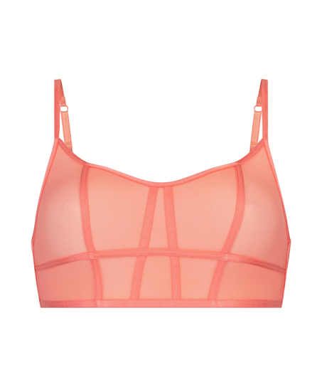 Sexig lonline-bralette i n&auml;t, Orange