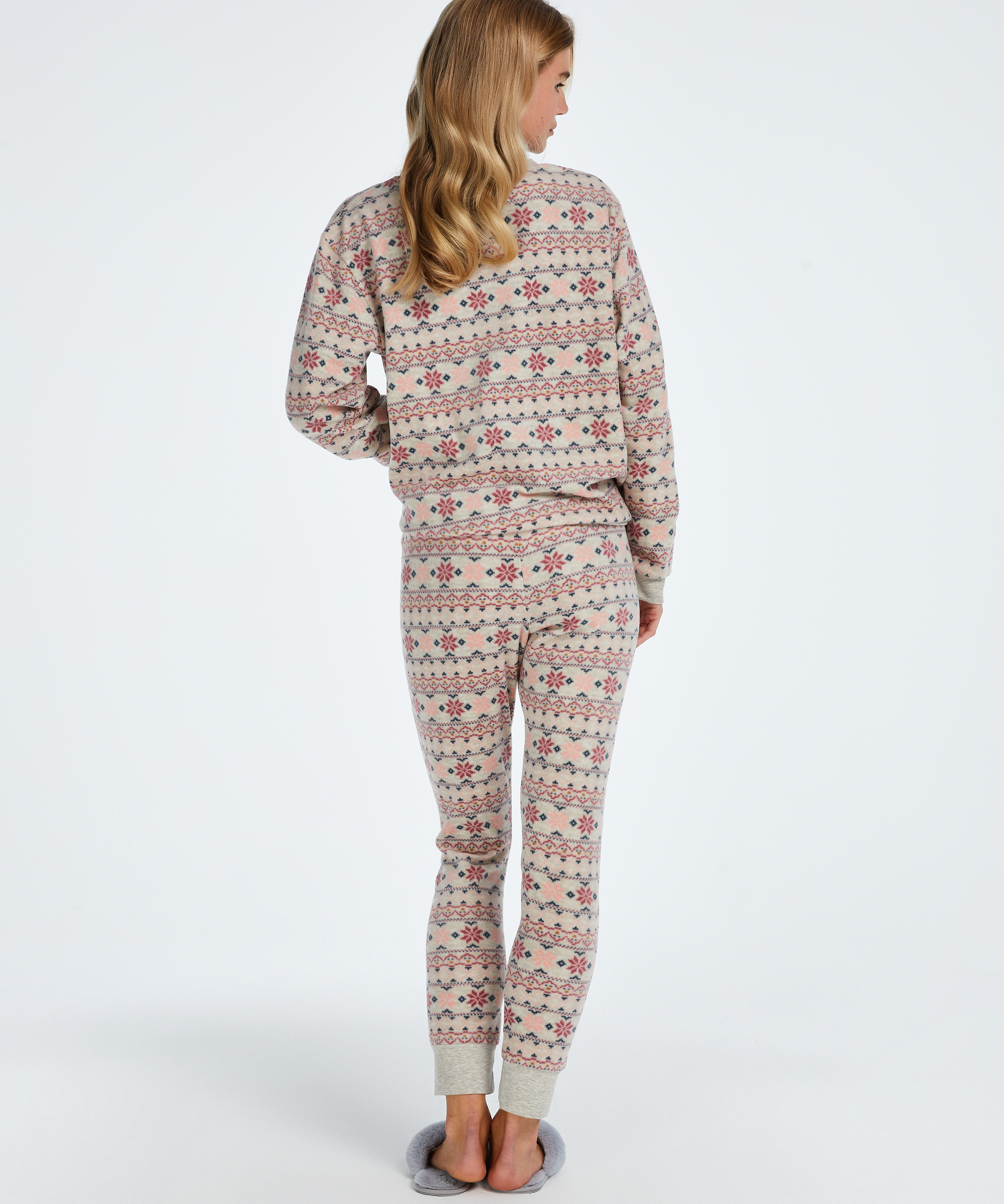 Pyjamaset med väska, Beige, main